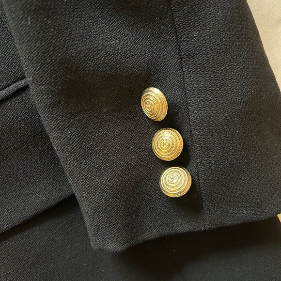 Vintage D'Oraz Double Breasted Blazer with Brass Button Details - Picture 4 of 14